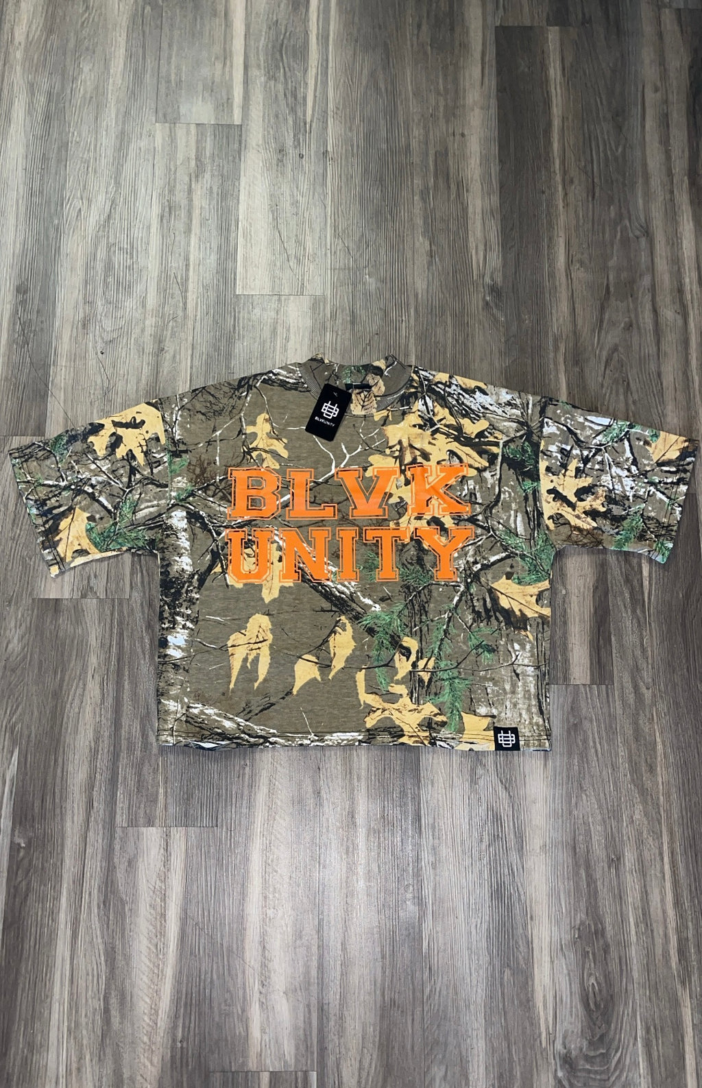 BlvkUnity Camo x Orange 'Mirror Statement Tee ‘