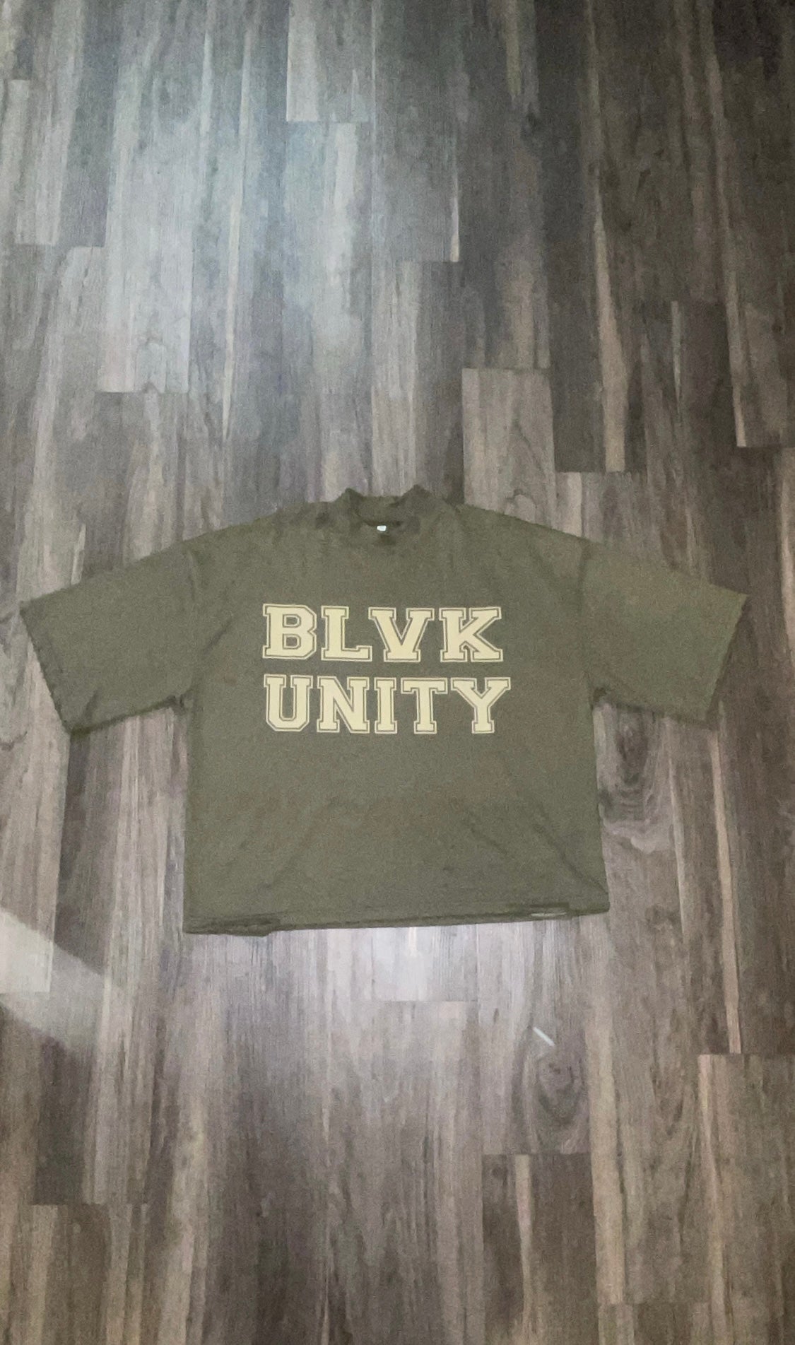 BlvkUnity Forest Green 'Mirror University Tee'